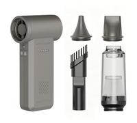 Introti 2 in 1 Compressed Air Duster Adjustable Speeds Super Power Cordless Air Duster 4000mAh Battery Lightweight for Computer House Outdoor Car Everywhere (Khaki)
