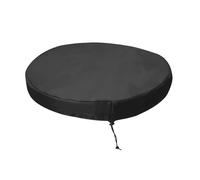 Introti 210D Oxford Cloth Drum Lid Cover Resistant Round Outdoor Table Covers with Stretchable Adjustable Drawstring for Water Barrel Trash Can All-Weather Protection