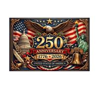 Introti 250th Anniversary America Puzzle Multi-Purpose USA Flag Patriotic Eagle Puzzles 1776 2026 Wooden Challenge Educational Puzzle for Friends Family Game Nights (B)