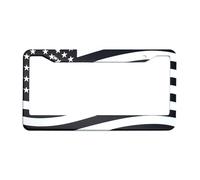Introti 250th Anniversary Commemorative License Plate Frame Rust-proof American Flag Car Tag Frame Stable Easy To Install for Patriots Festival Celebrations Anniversaries (B 1pcs)