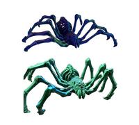 Introti 2Pcs 3D Printed Creative Spider Ornament Retractable Joints Simulation Animal Figurine Multi-Purpose Funny Animal Model for Home Office Desktop Decor