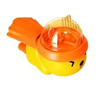 Introti ABS Cute Bear Pet Food Dispenser Anti-Slip Bottom Interactive Dog Puzzle Feeder Built-In Interactive Toys Cartoon Animal Slow Supplies for Healthy Eating Mental Stimulation (A)