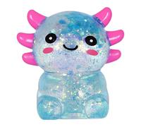 Introti Axolotl Squishies Ball Cute Slow Rising Fidget Toy Squishies Axolotl Squeeze Toy Axolotls Fun Squeeze Fidget for Kids & Adults Party Birthday (Blue)