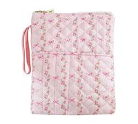 Introti Book Sleeve with Zipper and Extra Sleeve Pocket Washable Book Cover Books Accessories for Readers Students and Literature Lovers
