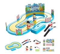 Introti Competitive Simulation Track Motion Toys Multiple Modes Two-Player Family Interactive Play ABS Material Motion Tracking for Daily Office Work Outdoors Leisure Occasions (blue)