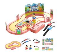 Introti Competitive Simulation Track Motion Toys Multiple Modes Two-Player Family Interactive Play ABS Material Motion Tracking for Daily Office Work Outdoors Leisure Occasions (pink)