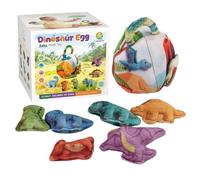 Introti Cute Early Education Plush Animal Toy with Storage Portable Plushies Interactive Sensory Toys Multi-Purpose Montessori Learning Stuffed Toys for Toddlers Birthday Xmas Stocking Stuffers