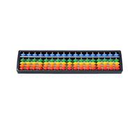 Introti Digit Standard Abacus Soroban with Colorful Beads Arithmetic Abacus Math Counting Tool for Beginners Professionals Learning Training Aid