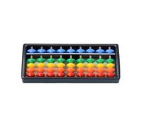 Introti Digit Standard Abacus Soroban with Colorful Beads Arithmetic Abacus Math Counting Tool for Beginners Professionals Learning Training Aid