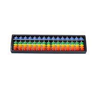 Introti Digit Standard Abacus Soroban with Colorful Beads Arithmetic Abacus Math Counting Tool for Beginners Professionals Learning Training Aid