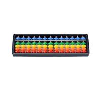 Introti Digit Standard Abacus Soroban with Colorful Beads Arithmetic Abacus Math Counting Tool for Beginners Professionals Learning Training Aid