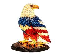 Introti Eagle-Shaped Patriotic American Flag Lamp 1776-2026 Commemorative USA Tribute Lamp Decorative for Living Room Bedroom Office Veteran Gift