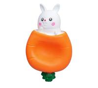 Introti Easter Basket Essentials Carrot Rabbit Fidget Toys Carrot Bunny Funny Novelty Toy (White)