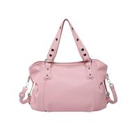 Introti Female PU Leather Luxury Solid Color Classic Crossbody Bag Large Capacity Top-Handle Hobo Purse Flexible Carrying Soft Casual Shoulder Bags Commute Working Tote Bags