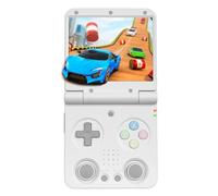 Introti Foldable Retro Handheld Game Console 3.4 Inch IPS Screen 3000mAh Battery Flip Design Portable Pocket Arcade (TF Card Is Not Included)