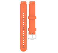 Introti For Google Fitbit Air Silicone Watch Strap with Bumper Cover Sport Watch Replacement Band Quick Release Design Adjustable Comfort Wristband for Outdoor Fitness Device Protection (orange)