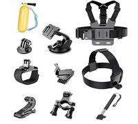 Introti for Gopro12/11/10 Max Osmo Adjustable Mobile Phone Chest Strap Harness Mount with Suction Cup Bracket Action Camera Accessory Kit Multifunctional Mobile Stand for Camping Hiking Running