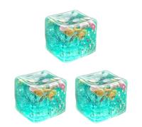 Introti Ice Cube Squishys Stress Ball, Soft Slow Rising Fidget Toy for Kids & Adults, Marine Shell Sensory Squeeze Ball, Stretchy Anxiety Relief Hand Toy, Ice Cube Fidget Cubes