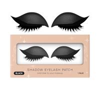 Introti Lazy Eye Shadow Eyelash Patch Eyeshadow Eyelashes Makeup Stickers (Black)