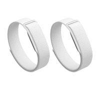 Introti Nylon Band for Google Fitbit Air Adjustable Woven Wristband Breathable Hook and Loops Strap for Fitbit Air Screenless Fitness Tracker (2pcs white)