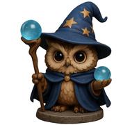 Introti Owl 24 Days Christmas Countdown Calendar with Mini Owl Figurines Xmas Countdown Calendar Collectible Owls Ornaments Holiday Decoration Gift Set