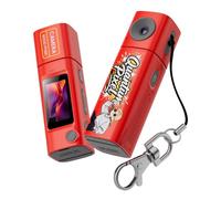 Introti Portable 2K 1080P Thumb Camera with Rotatable 230° Lens, 0.96" LCD, Compact HD Digital Video Recorder, Keychain Camcorder for Travel, Vlogging, Kids, Students