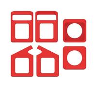 Introti Portable Protective Sleeve with Carry Handle Soft Protective Silicone Sleeve Scratch-Resistant Protective Cover for Tonies Toniebox 1 Audio Player Red