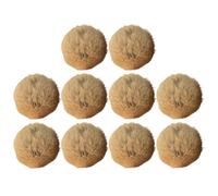 Introti Rabbit Cat Pom Poms Balls 3.15inch Soft Fluffy Cat Toy Ball Washable Fun To Chase for Kitten Pet Kicks Games Interactive Gifts