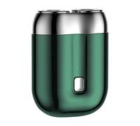 Introti Rechargeable Mini Dual-Head Electric Shaver for Men - Portable & Washable Razor for Home and Travel - Compact Design for Smooth Shaving