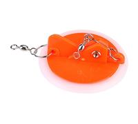 Introti Sea Fishing Disc with White Bottom Luminous Trolling Diver Disc Connector Stable for Fishing Angling Bass Mandarin Various Fishes