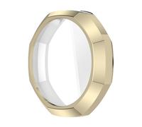 Introti Silicone Matte Octagon Mod Bumper Case for Swatch Royal Pop Modification Refit Frame Cover Pocket Watch Screen Protector for Swatch AP Royal Pop Watches Accessories (Light Gold)