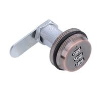 Introti Small Mailbox Lock Drawer Combination Lock 3-Digit Password Zinc Alloy Cam Locks Without Key Mechanical Combination Locking Tool for Mailbox/Cupboard/Drawer (Mustard Yellow 6)