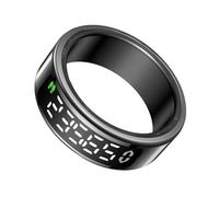 Introti Smart Ring with Heart Rate Blood Oxygen Sleep Monitoring Step Counting(Black 12)