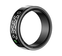Introti Smart Ring with Heart Rate Blood Oxygen Sleep Monitoring Step Counting (Black 8)