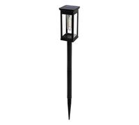 Introti Solar Powered Lanterns Waterproof Metal Outdoor Light Filament Bulb Easy to Use for Patio Pathway Yard Holiday Gifts Travel Outing (1pc)