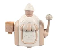 Introti Wall Mounted Bubble Bath Toy Bubble Ice Cream Bath Machine Toy Ice Cream Maker Bubble Bath Toy Gifts for Girls Children (Khaki)