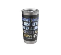 Introvert Art Quote by Van Gogh Design Stainless Steel Insulated Tumbler