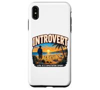 Introvert Beach Sunset Life Is a Spectator Sport Case for iPhone XS Max
