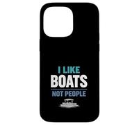 Introvert Boat I Like Boats Not People Quiet Boating Gift Case for iPhone 14 Pro Max