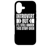 Introvert But I'll Knock All This Stuff Over - Introverted Case for iPhone 17
