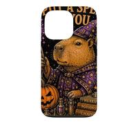 Introvert Capybara Wizard Spooky Witch Humor Case for iPhone 13 Pro