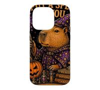 Introvert Capybara Wizard Spooky Witch Humor Case for iPhone 14 Pro
