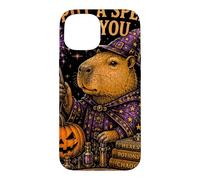 Introvert Capybara Wizard Spooky Witch Humor Case for iPhone 15