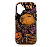 Introvert Capybara Wizard Spooky Witch Humor Case for iPhone 16