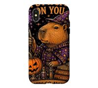 Introvert Capybara Wizard Spooky Witch Humor Case for iPhone X/XS