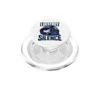 Introvert Cat Gamer Headphones Silent Personality Humor PopSockets PopGrip for MagSafe