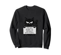 Introvert Cat I'm Not Ready To Interact People Funny Sweatshirt