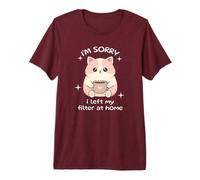 Introvert Coffee Cat Lover Social Awkward Introverts Premium T-Shirt