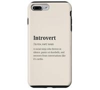 Introvert Definition Funny Introverted Social Anxiety Humor Case for iPhone 7 Plus/8 Plus