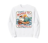 Introvert Duck Mermaid Beach Solitude Vacation Sweatshirt